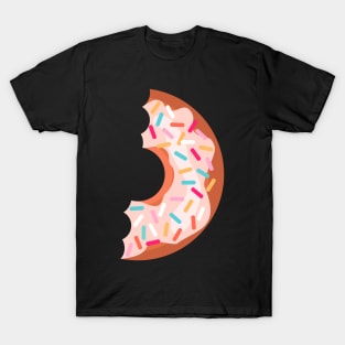 half eaten donut sticker T-Shirt